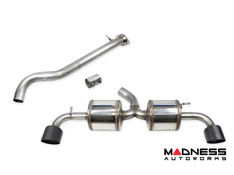 Toyota GR Yaris Performance Exhaust - Axle-Back - Straight Through - Black Tips - InoXcar Racing